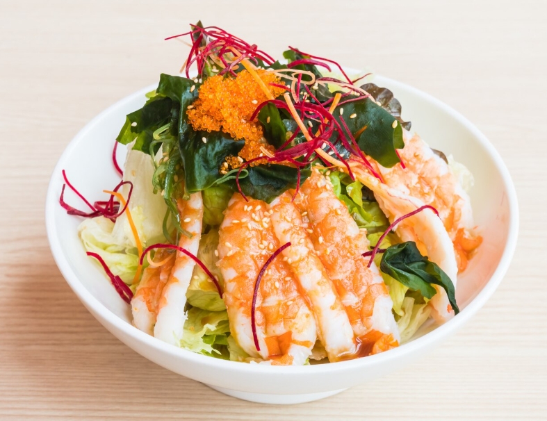 金新鮮無毒白蝦