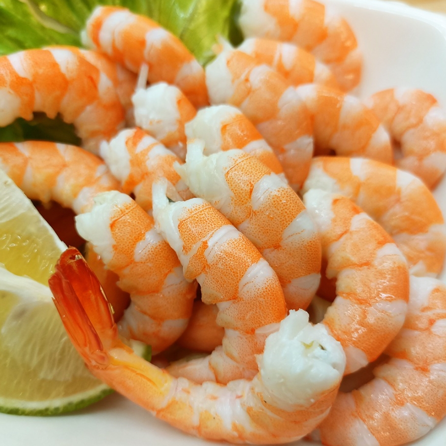 金新鮮無毒白蝦